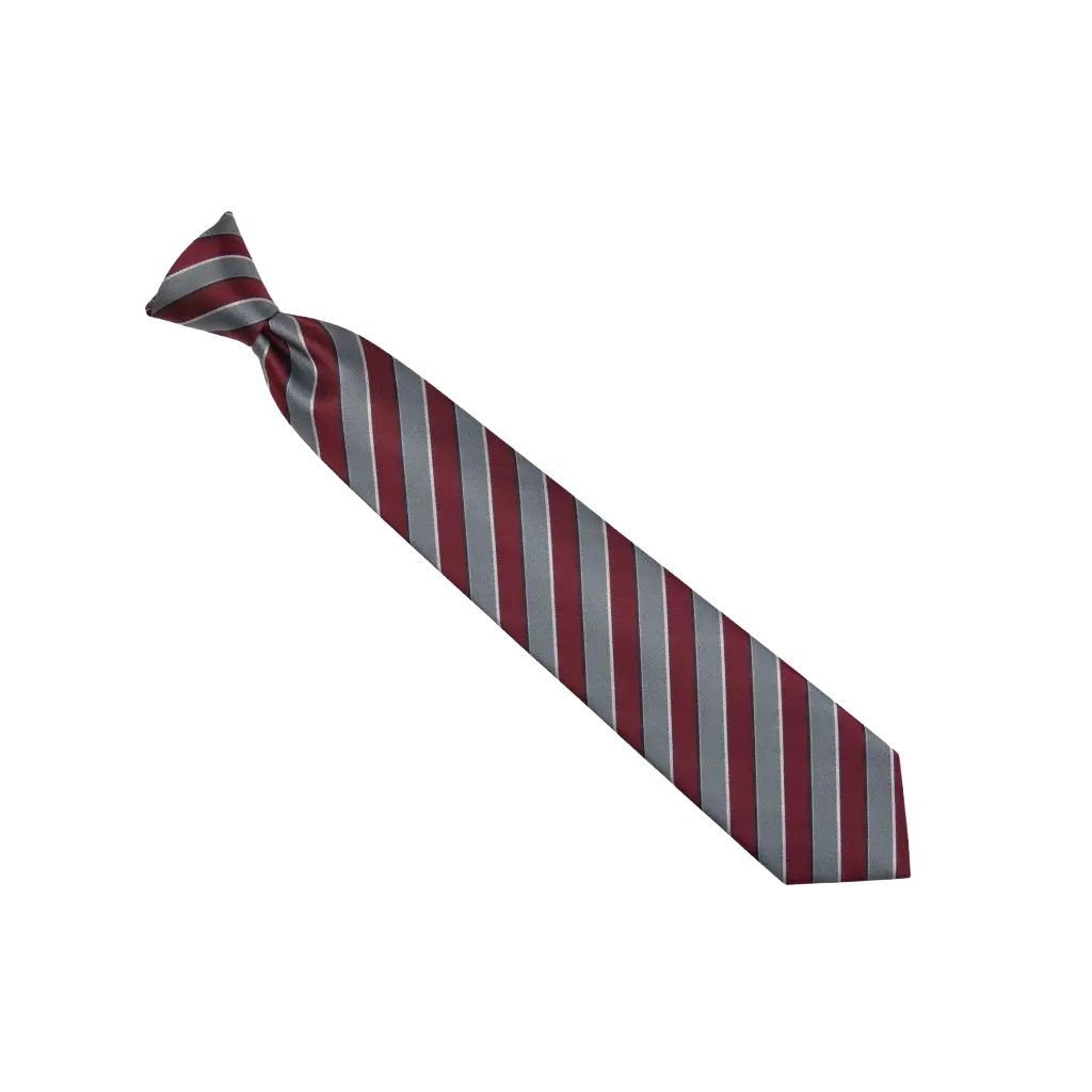 Mehroon & Grey Strap Tie