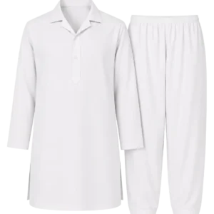 Girls White Shalwar Qameez